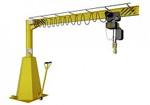 Передвижной напольный консольный кран на колонне ККНпП-0.75-2000/2000