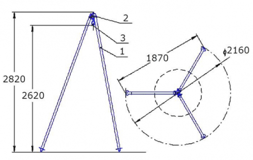 Перегрузочная тренога ТП-500 фото 2