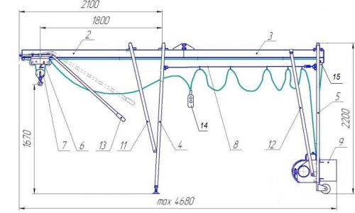 Подъемник строительный ПС-320 "Умелец" фото 5